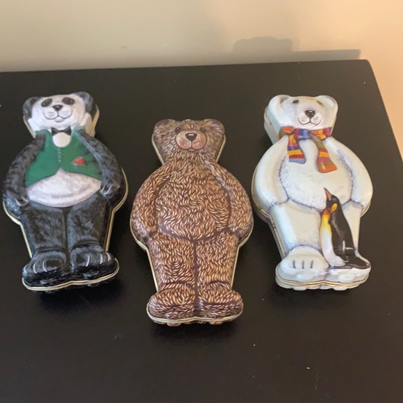 Hobby Lobby Holiday New Bear Candy Tins 3 Poshmark